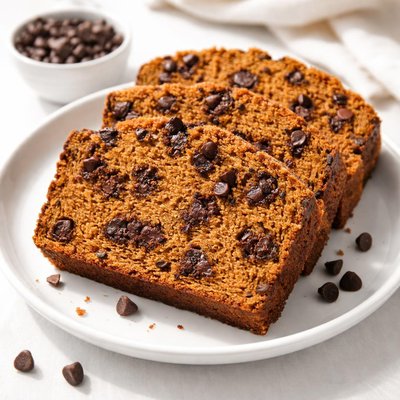 Pumpkin bread with chocolate chips