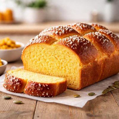 Pumpkin brioche