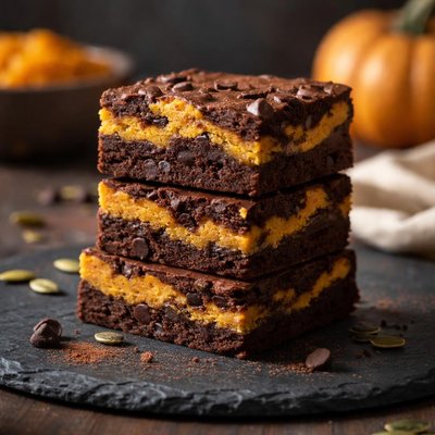 Pumpkin brownie