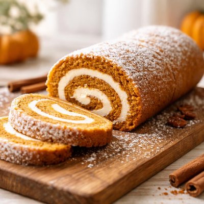 Pumpkin cake roll