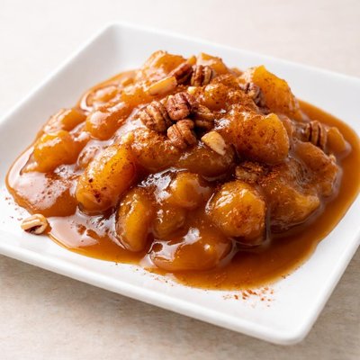 Pumpkin caramel topping