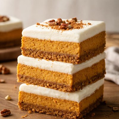Pumpkin cheesecake bar