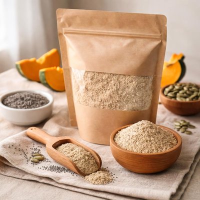 Pumpkin chia seed protein powder