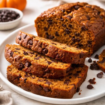Pumpkin chocolate chip bread