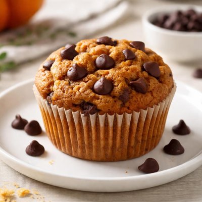 Pumpkin chocolate chip muffin