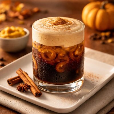 Pumpkin cold foam cold brew