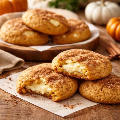 Pumpkin cream cheese cookie