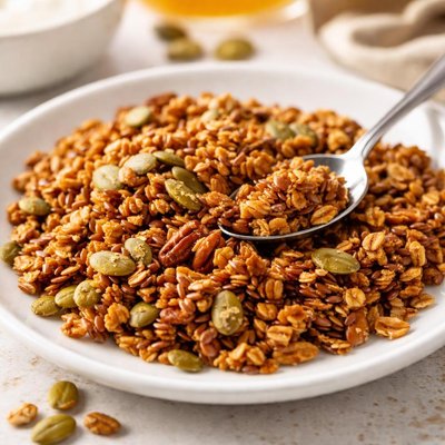 Pumpkin flax granola