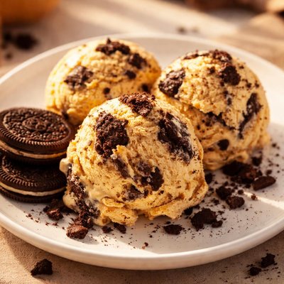 Pumpkin oreo icecream