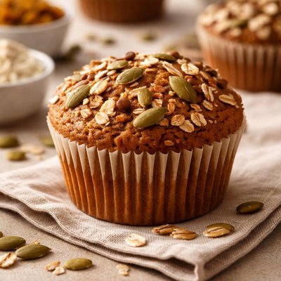 Pumpkin protein muffin