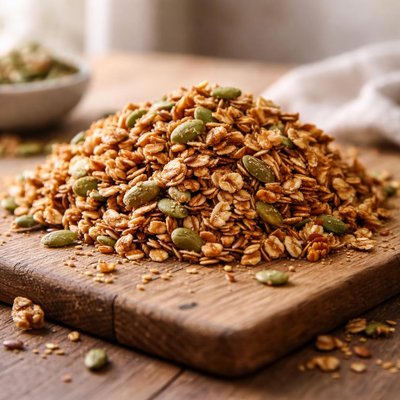 Pumpkin seed and flax granola