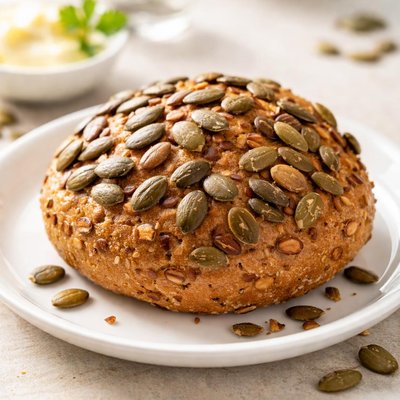 Pumpkin seed bread roll