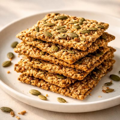 Pumpkin seed cracker