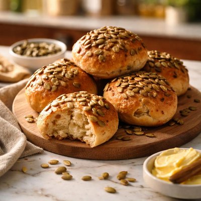 Pumpkin seeds rolls