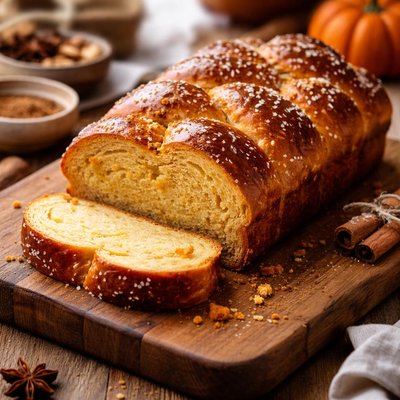 Pumpkin spice brioche