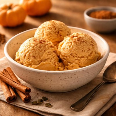 Pumpkin spice ice cream