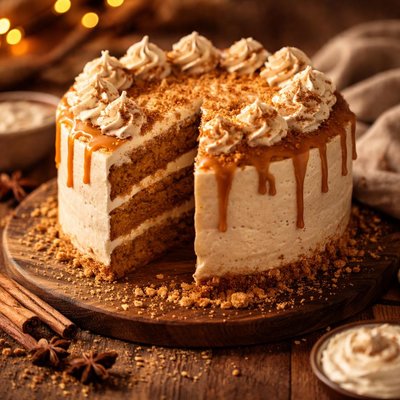 Pumpkin spice latte cake
