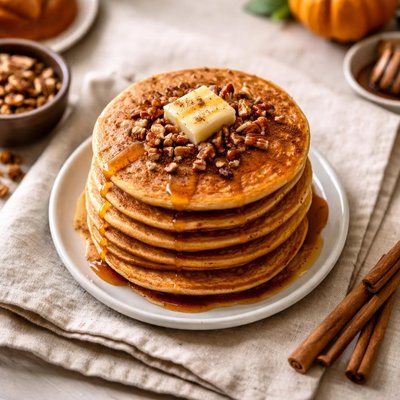 Pumpkin spice pancakes