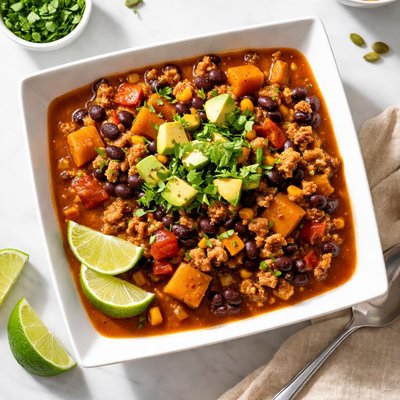 Pumpkin turkey chili