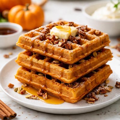 Pumpkin waffle