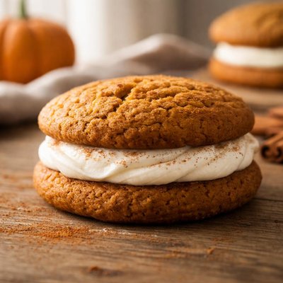 Pumpkin whoopie pie