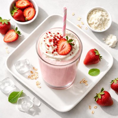 Pure protein strawberry shake