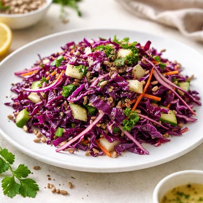 Purple cabbage salad