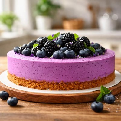 Purple cheesecake