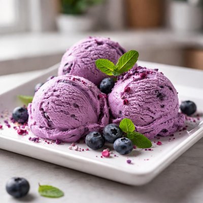 Purple ice cream