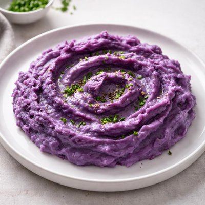 Purple mashed potatoes