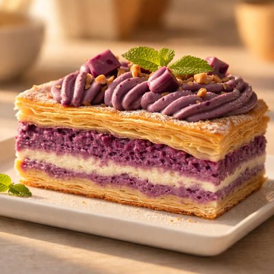 Purple pastry