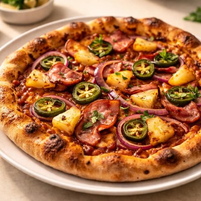 Pyro pizza  raging hawaii