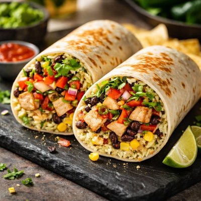 Qdoba chicken burrito