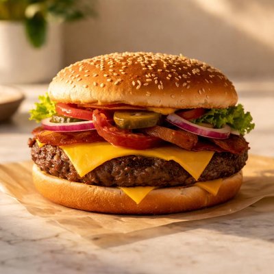 Qtr pounder burger