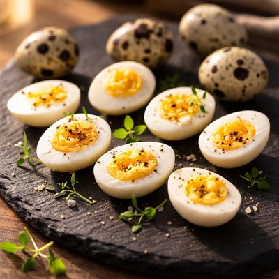 Quail egg boiled