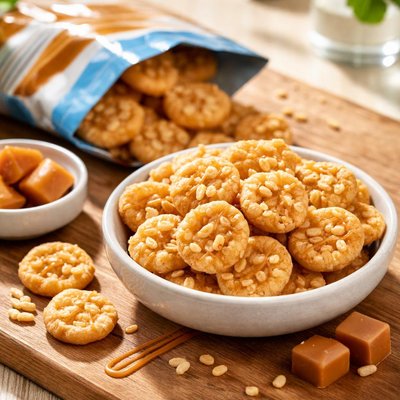 Quaker caramel rice crisps