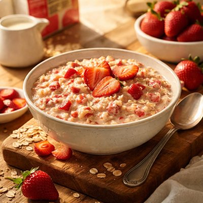 Quaker strawberries and cream ooatmral