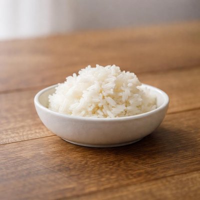 Quarter cup cooked white rice