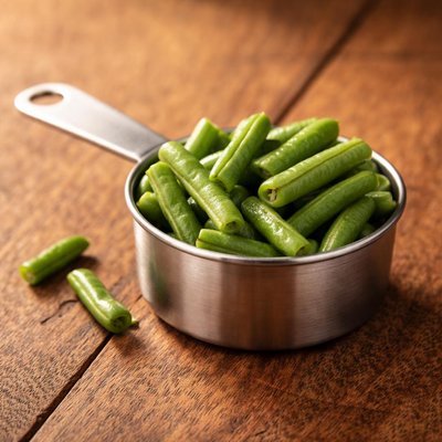 Quarter cup of green beans