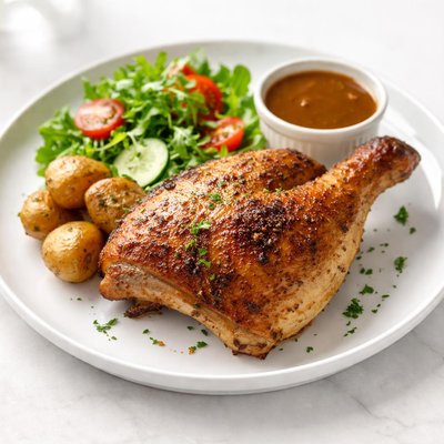 Quarter roasted chicken