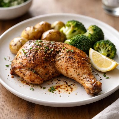 Quarter seasoned chicken