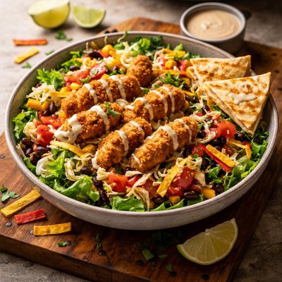 Quesadilla explosion crispers salad