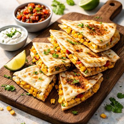 Quesadilla with corn