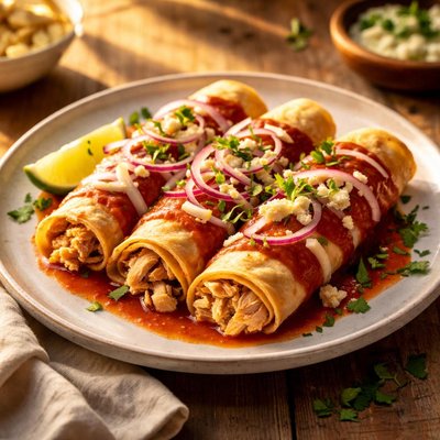 Queso fresco enchilada