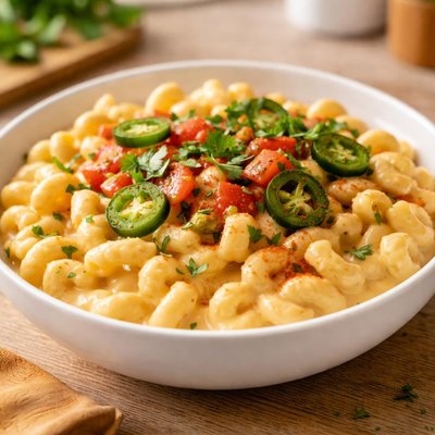 Queso mac and cheese