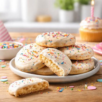 Quest frosted cookies birthday cake