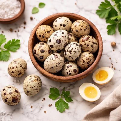 Quial eggs