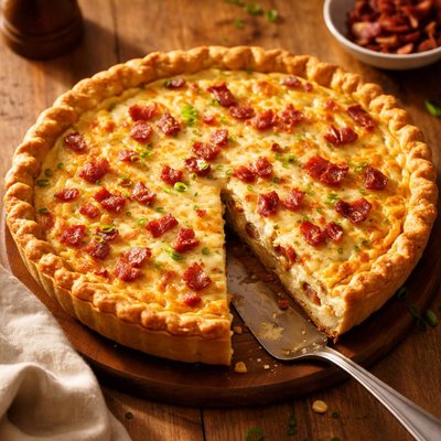 Quiche with bacon