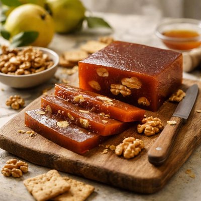 Quince paste with walnut