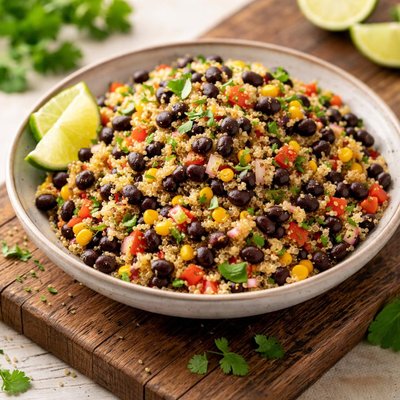 Quinoa and black beans